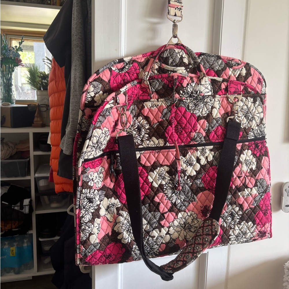 Vera Bradley Pink Floral Quilted Garment Bag